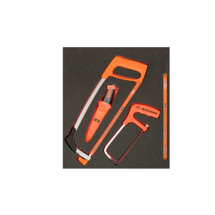 BAHCO Jeu d’outils de coupe, module mousse 2/3 Fit&Go -
