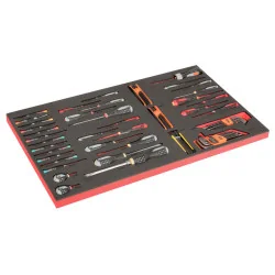 BAHCO Module mousse pour servante 40", tournevis isolés