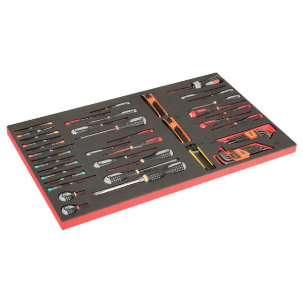 BAHCO Module mousse pour servante 40", tournevis isolés