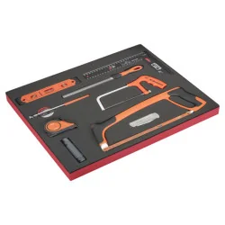 BAHCO Kit d'outils de mesure et de coupe, module mousse 3/3