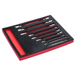 BAHCO Jeu de clés à douille doubles, module mousse 2/3