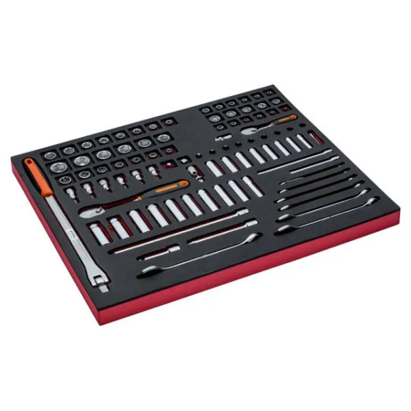 BAHCO Jeu de clés mixtes et douilles 1/4", 3/8", module