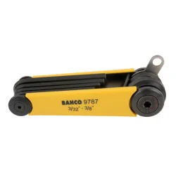 BAHCO Étuis de clés mâles coudées 6 pans, dimensions en