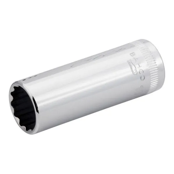 BAHCO Douille longue 1/4" avec profil 12&nbsp;pans de 13&nbsp;mm,