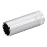 BAHCO Douille longue 1/4" avec profil 12 pans de 9 mm,