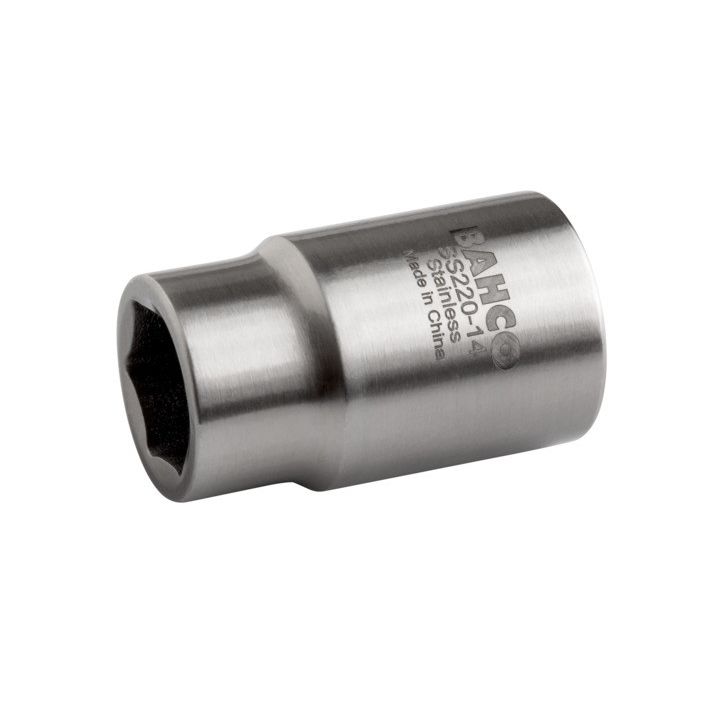 BAHCO Douille 1/4" en acier inoxydable avec profil