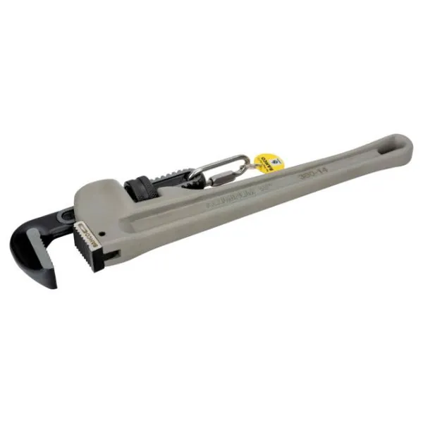 BAHCO Clé serre-tubes aluminium avec mousqueton, 354&nbsp;mm