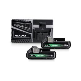 HIKOKI Kit 2 batt.18V 2Ah BSL1820M + chargeur 14,4V-18V