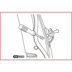 Outil de démontage de poignées de porte KSTOOLS 150.1609 | 150.1609