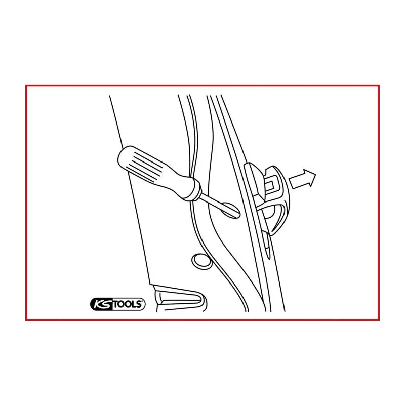 Outil de démontage de poignées de porte KSTOOLS 150.1609 | 150.1609 Outil de démontage de poignées de porte KSTOOLS 150.1609 | 150.1609
